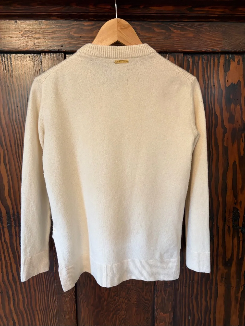 Michael Kors %100 Cashmere Crewneck Ribbed Sweater